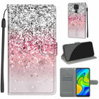 For Xiaomi Redmi Note 9/Redmi 10X 4G / C13 Silver Pink Glitter