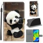 For Xiaomi Redmi Note 9/Redmi 10X 4G / C18 Wood Board Panda
