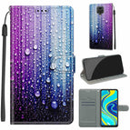 For Xiaomi Redmi Note 9S/9 Pro / C05 Purple Blue Water Drops