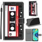 For Xiaomi Redmi Note 9S/9 Pro / C10 Black Red Tape