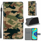 For Xiaomi Redmi Note 9S/9 Pro / C12 Green Yellow Camouflage