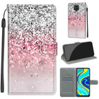 For Xiaomi Redmi Note 9S/9 Pro / C13 Silver Pink Glitter