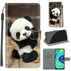 For Xiaomi Redmi Note 9S/9 Pro / C18 Wood Board Panda