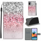 For Xiaomi Redmi Note 10 Pro Max/10 Pro / C13 Silver Pink Glitter