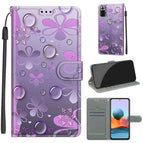 For Xiaomi Redmi Note 10 Pro Max/10 Pro / C16 Water Drop Six Petal Flower