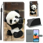 For Xiaomi Redmi Note 10 Pro Max/10 Pro / C18 Wood Board Panda