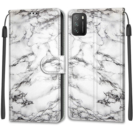 Voltage Coloured Drawing Magnetic Clasp Horizontal Flip PU Leather Case with Holder & Card Slots, For Xiaomi Poco M3