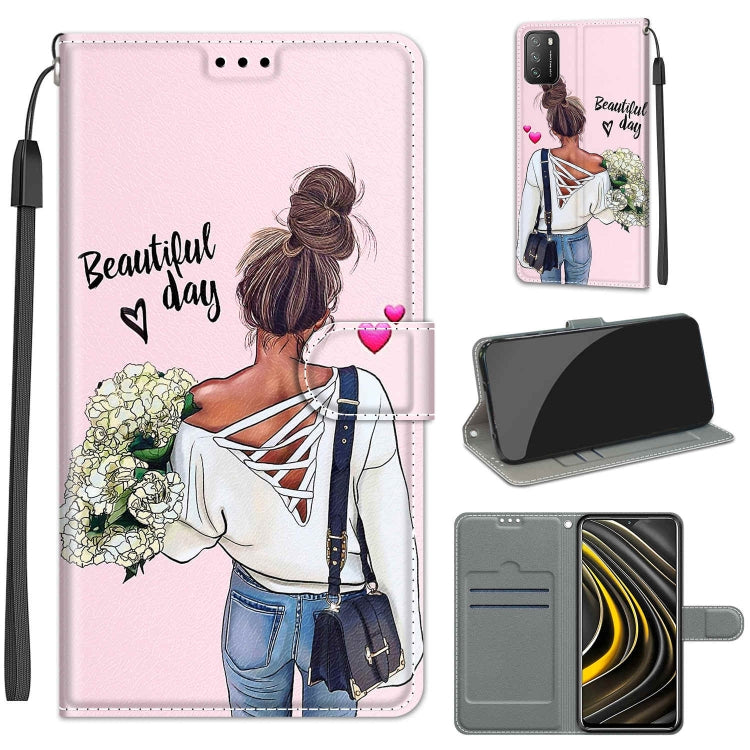 Voltage Coloured Drawing Magnetic Clasp Horizontal Flip PU Leather Case with Holder & Card Slots