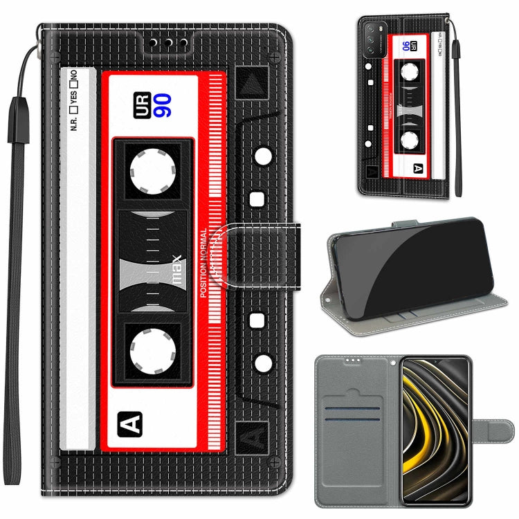 Voltage Coloured Drawing Magnetic Clasp Horizontal Flip PU Leather Case with Holder & Card Slots