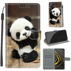 For Xiaomi Poco M3 / C18 Wood Board Panda