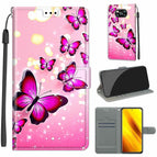 For Xiaomi Poco X3 NFC / C03 Gradient Pink Flying Butterflies