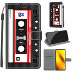 For Xiaomi Poco X3 NFC / C10 Black Red Tape