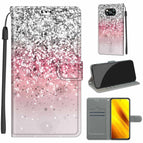 For Xiaomi Poco X3 NFC / C13 Silver Pink Glitter