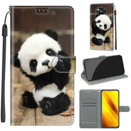 Voltage Coloured Drawing Magnetic Clasp Horizontal Flip PU Leather Case with Holder & Card Slots, For Xiaomi Poco X3 NFC