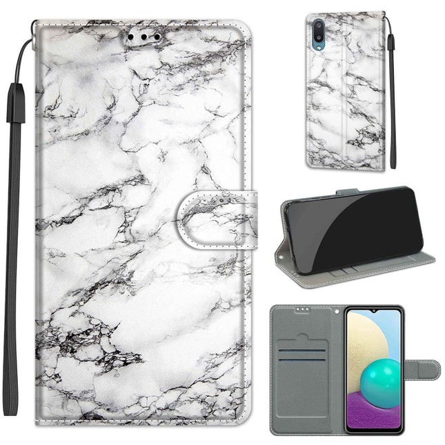 Voltage Colored Drawing Magnetic Clasp Horizontal Flip PU Leather Case with Holder & Card Slots, For Samsung Galaxy A02 / M02