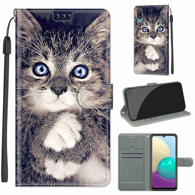 Voltage Colored Drawing Magnetic Clasp Horizontal Flip PU Leather Case with Holder & Card Slots, For Samsung Galaxy A02 / M02