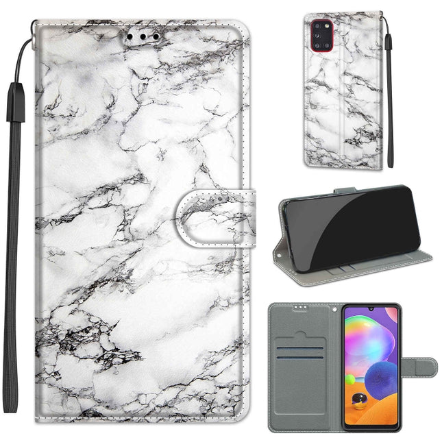 Voltage Colored Drawing Magnetic Clasp Horizontal Flip PU Leather Case with Holder & Card Slots, For Samsung Galaxy A31