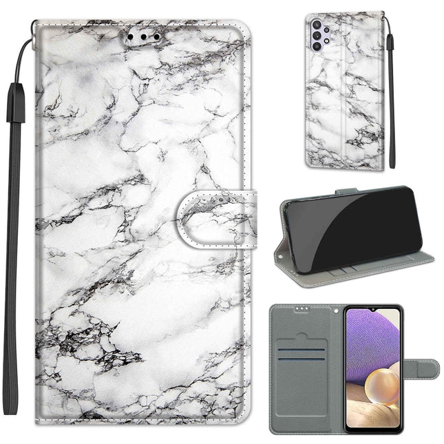 Voltage Colored Drawing Magnetic Clasp Horizontal Flip PU Leather Case with Holder & Card Slots, For Samsung Galaxy A32 5G