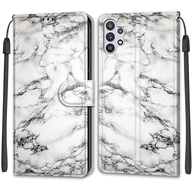 Voltage Colored Drawing Magnetic Clasp Horizontal Flip PU Leather Case with Holder & Card Slots, For Samsung Galaxy A32 5G