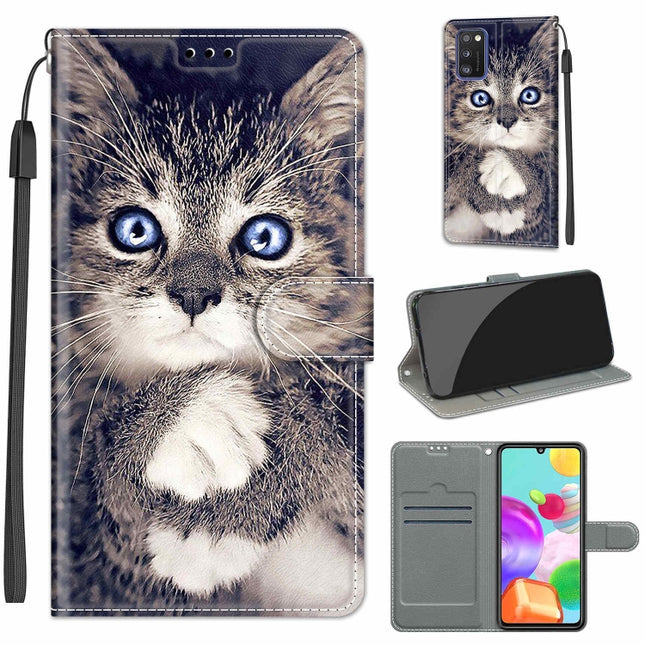 Voltage Colored Drawing Magnetic Clasp Horizontal Flip PU Leather Case with Holder & Card Slots, For Samsung Galaxy A41 EU Version