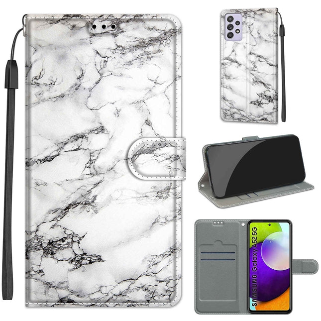 Voltage Colored Drawing Magnetic Clasp Horizontal Flip PU Leather Case with Holder & Card Slots, For Samsung Galaxy A52 5G