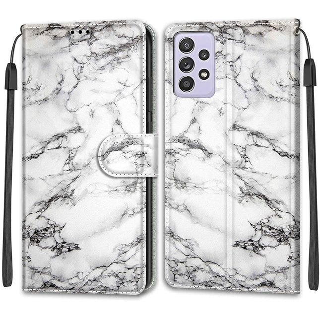 Voltage Colored Drawing Magnetic Clasp Horizontal Flip PU Leather Case with Holder & Card Slots, For Samsung Galaxy A52 5G