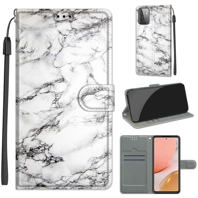 Voltage Colored Drawing Magnetic Clasp Horizontal Flip PU Leather Case with Holder & Card Slots, For Samsung Galaxy A72 5G