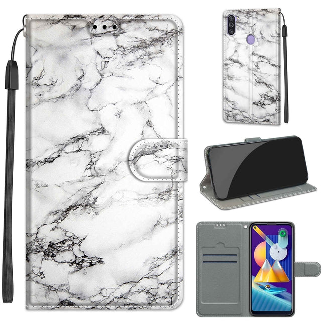 Voltage Colored Drawing Magnetic Clasp Horizontal Flip PU Leather Case with Holder & Card Slots, For Samsung Galaxy M11 / M11 EU Version
