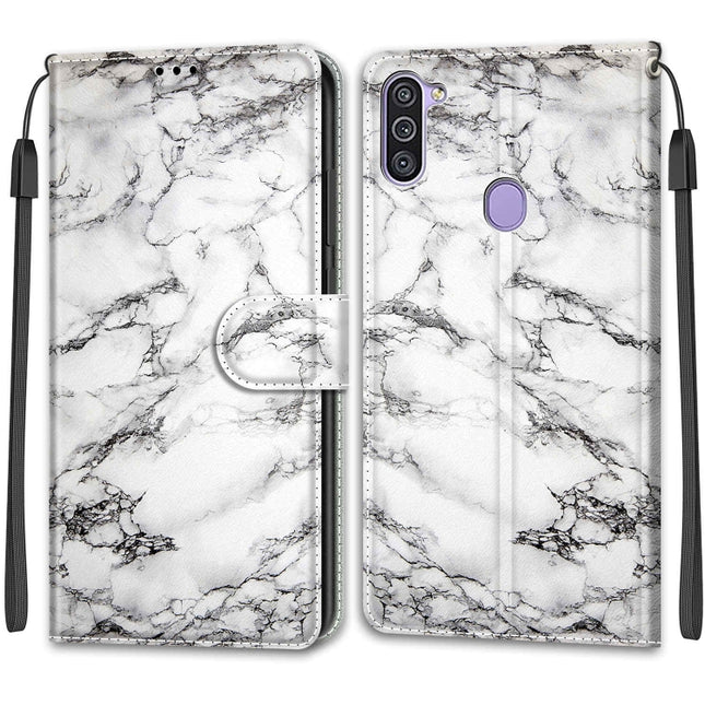 Voltage Colored Drawing Magnetic Clasp Horizontal Flip PU Leather Case with Holder & Card Slots, For Samsung Galaxy M11 / M11 EU Version