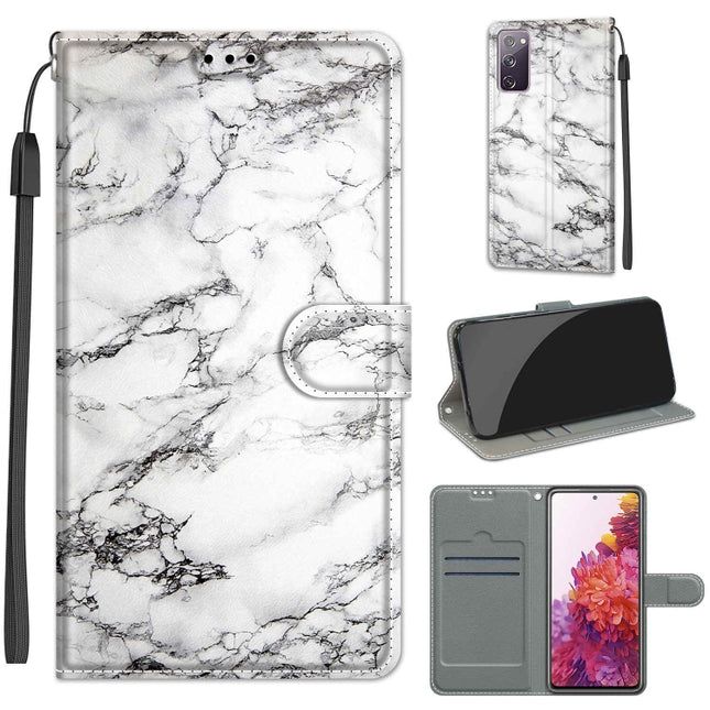 Voltage Colored Drawing Magnetic Clasp Horizontal Flip PU Leather Case with Holder & Card Slots, For Samsung Galaxy S20 FE 5G