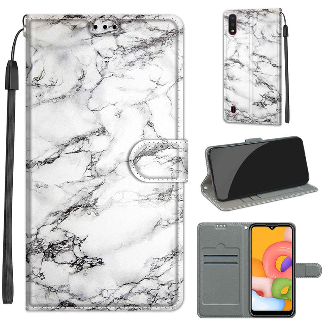 Voltage Colored Drawing Magnetic Clasp Horizontal Flip PU Leather Case with Holder & Card Slots, For Samsung Galaxy A01