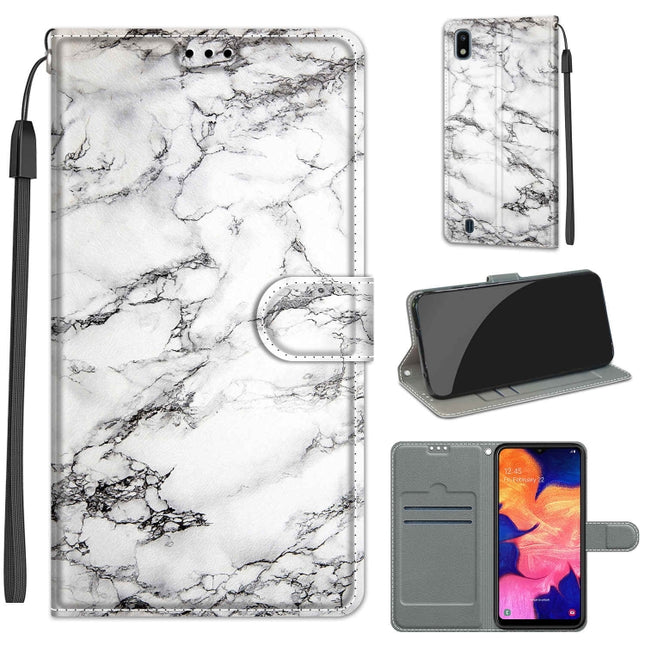 Voltage Colored Drawing Magnetic Clasp Horizontal Flip PU Leather Case with Holder & Card Slots, For Samsung Galaxy A10