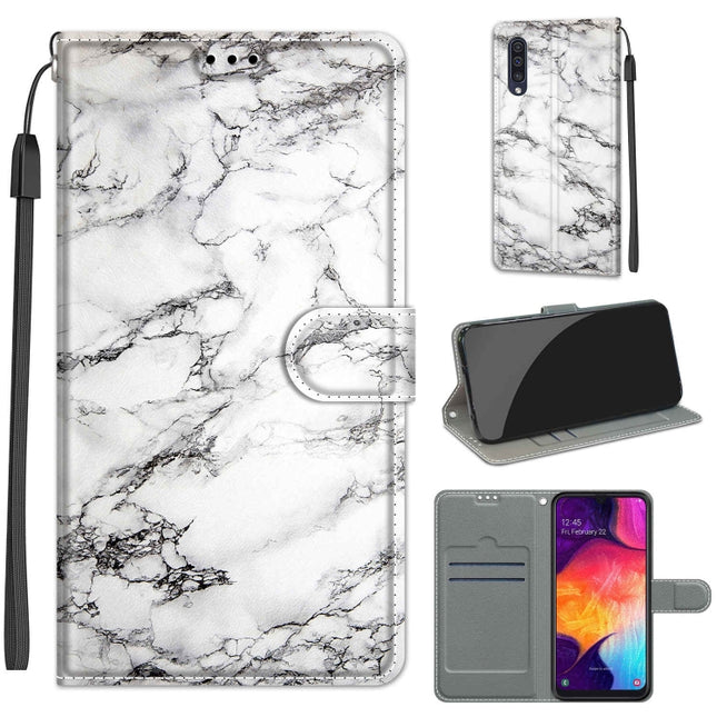 Voltage Colored Drawing Magnetic Clasp Horizontal Flip PU Leather Case with Holder & Card Slots, For Samsung Galaxy A50