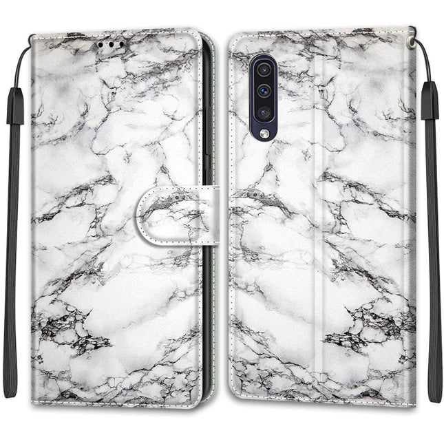 Voltage Colored Drawing Magnetic Clasp Horizontal Flip PU Leather Case with Holder & Card Slots, For Samsung Galaxy A50