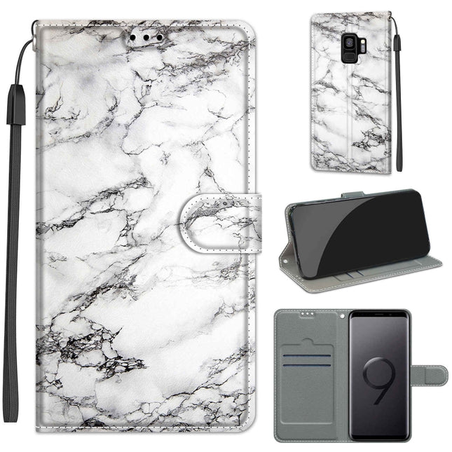 Voltage Colored Drawing Magnetic Clasp Horizontal Flip PU Leather Case with Holder & Card Slots, For Samsung Galaxy S9+