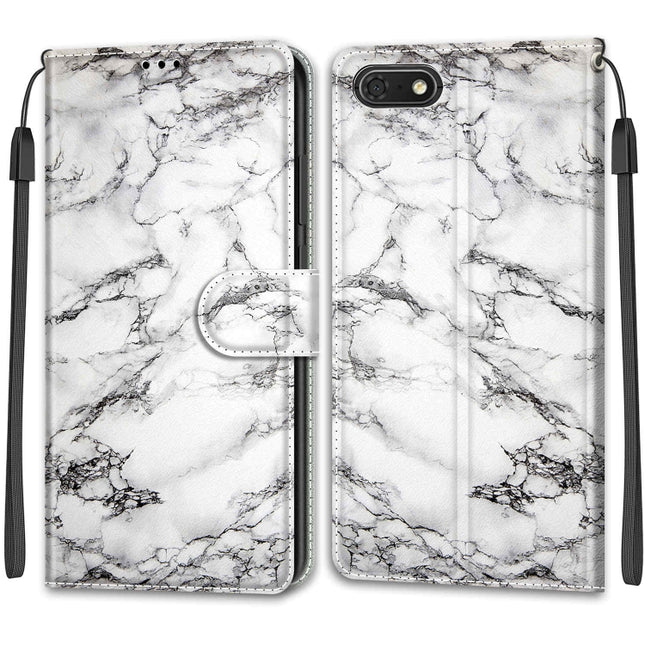 Voltage Colored Drawing Magnetic Clasp Horizontal Flip PU Leather Case with Holder & Card Slots