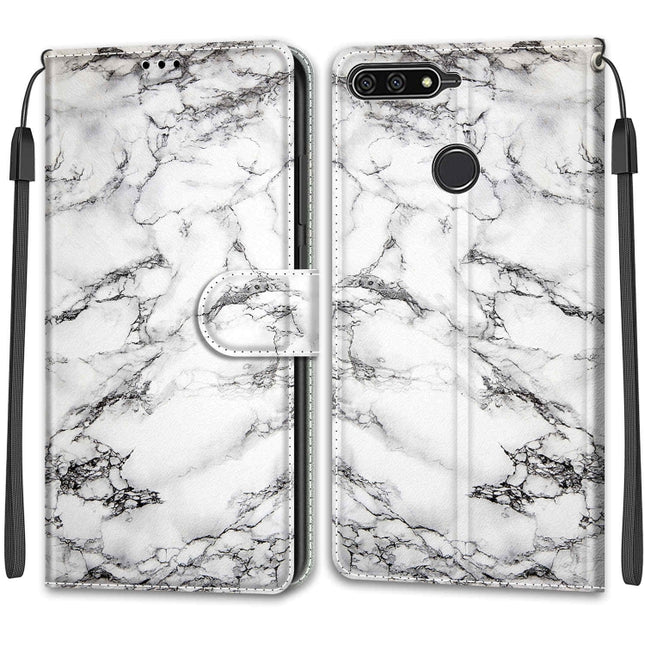 Voltage Colored Drawing Magnetic Clasp Horizontal Flip PU Leather Case with Holder & Card Slots