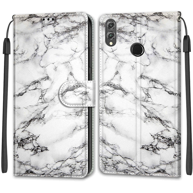 Voltage Colored Drawing Magnetic Clasp Horizontal Flip PU Leather Case with Holder & Card Slots