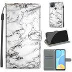For OPPO A15 / A15s / C01 White Marble
