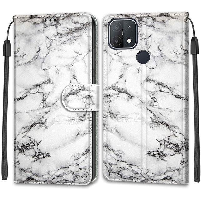 Voltage Coloured Drawing Magnetic Clasp Horizontal Flip PU Leather Case with Holder & Card Slots, For OPPO A15 / A15s