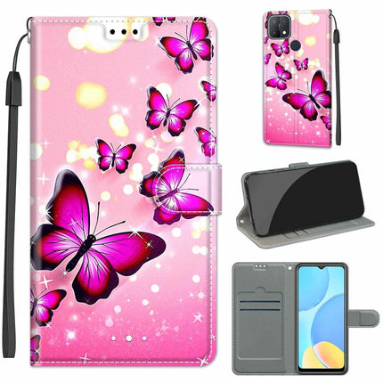 Voltage Coloured Drawing Magnetic Clasp Horizontal Flip PU Leather Case with Holder & Card Slots, For OPPO A15 / A15s