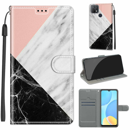 Voltage Coloured Drawing Magnetic Clasp Horizontal Flip PU Leather Case with Holder & Card Slots, For OPPO A15 / A15s