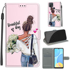 For OPPO A15 / A15s / C09 Hug Flower