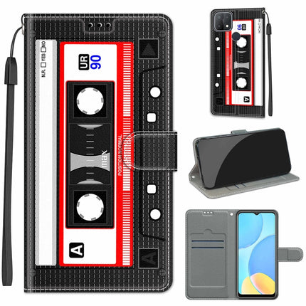 Voltage Coloured Drawing Magnetic Clasp Horizontal Flip PU Leather Case with Holder & Card Slots, For OPPO A15 / A15s