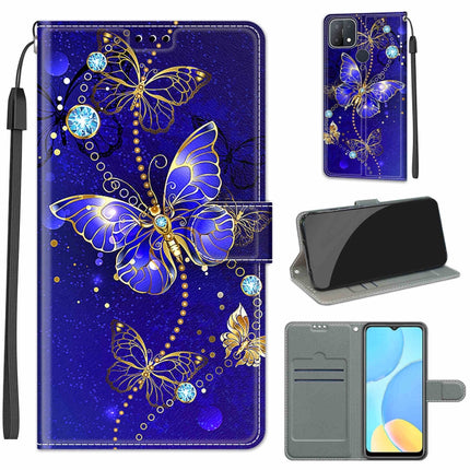Voltage Coloured Drawing Magnetic Clasp Horizontal Flip PU Leather Case with Holder & Card Slots, For OPPO A15 / A15s