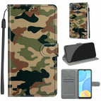 For OPPO A15 / A15s / C12 Green Yellow Camouflage