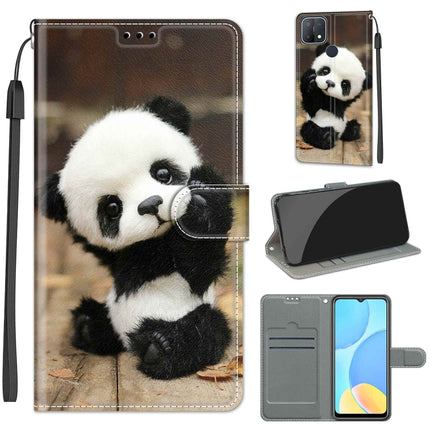 Voltage Coloured Drawing Magnetic Clasp Horizontal Flip PU Leather Case with Holder & Card Slots, For OPPO A15 / A15s