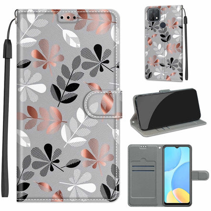 Voltage Coloured Drawing Magnetic Clasp Horizontal Flip PU Leather Case with Holder & Card Slots, For OPPO A15 / A15s
