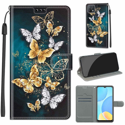 Voltage Coloured Drawing Magnetic Clasp Horizontal Flip PU Leather Case with Holder & Card Slots, For OPPO A15 / A15s