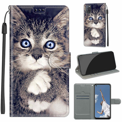 Voltage Coloured Drawing Magnetic Clasp Horizontal Flip PU Leather Case with Holder & Card Slots, For OPPO A52 / A92 / A72
